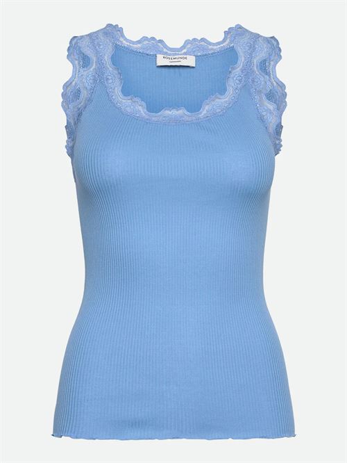 ROSEMUNDE TOP RWBABETTE SL U-NECK LACE TOP, LITTLE BOY BLUE